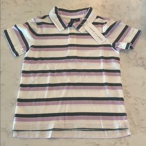 Janie and Jack Pique Striped Polo